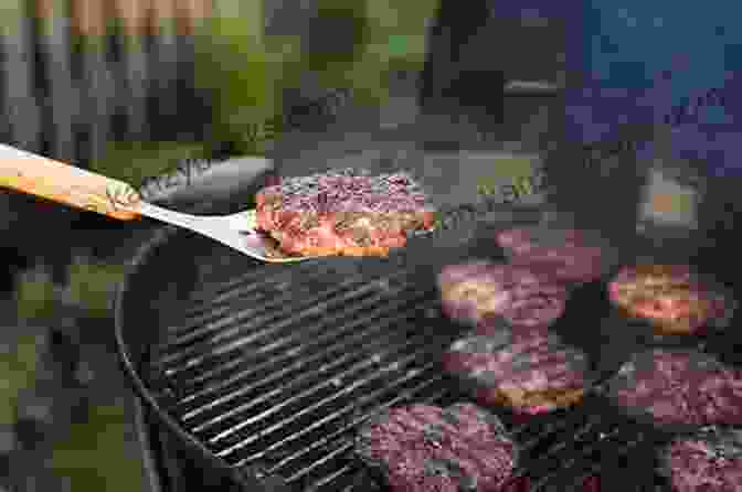 A Backyard BBQ With People Grilling Stuffed Burgers On The Grill Grillaholics Stuffed Burger Press Recipe Book: Turn Boring Burgers To Gourmet In 3 Easy Steps: Press It Stuff It Seal It (Stuffed Burger Recipes 1)