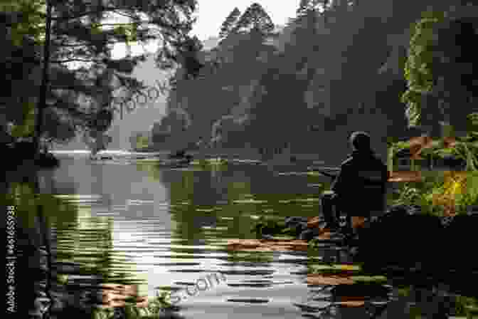 Angler Casting A Fishing Line, Surrounded By Lush Greenery And Calm Waters Catch Um Cook Um Eat Um : Low Country Recipes For Shrimp Crab Oysters And Fish