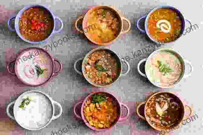 Assortment Of Soups In Bowls For Lunch Healthy Soups Recipes: Veg Non Veg Soups Recipes