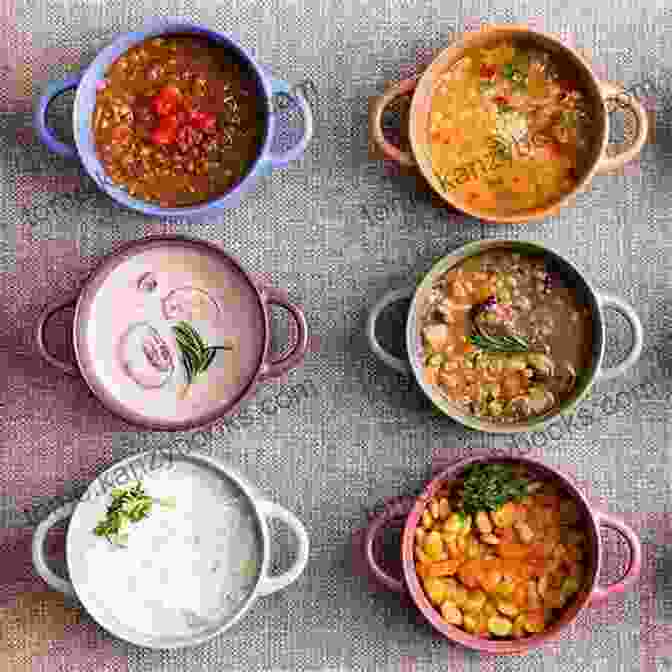 Global Assortment Of Soups In Bowls Healthy Soups Recipes: Veg Non Veg Soups Recipes