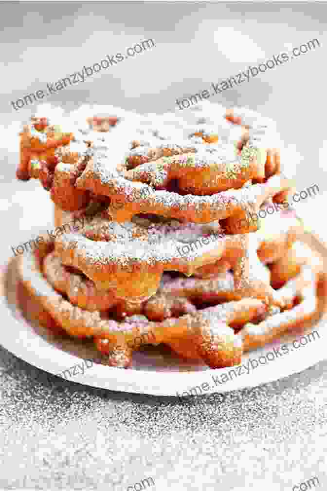 Golden Brown Funnel Cake Topped With Powdered Sugar The Jersey Shore Cookbook: Fresh Summer Flavors From The Boardwalk And Beyond