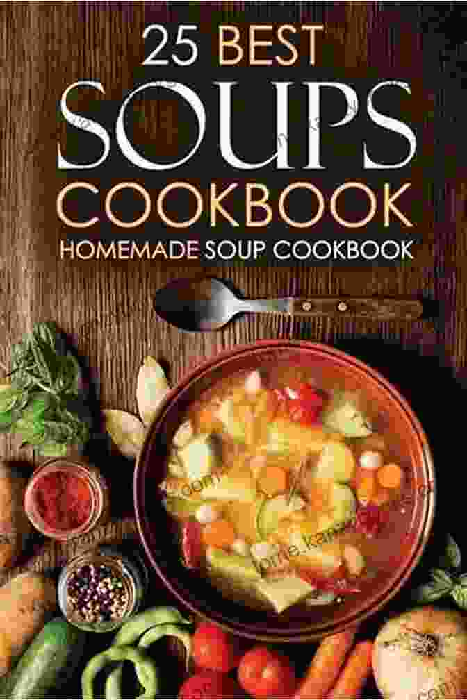 Open Recipe Book With Soup Ingredients Healthy Soups Recipes: Veg Non Veg Soups Recipes