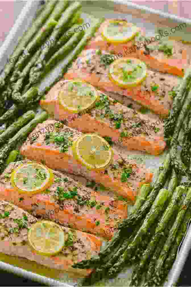 Savory Salmon With Roasted Asparagus The Ketogenic Diet Cookbook: TOP 50+ Easy Tasty And Nutritious Recipes For Your Low Carb High Fat Diet